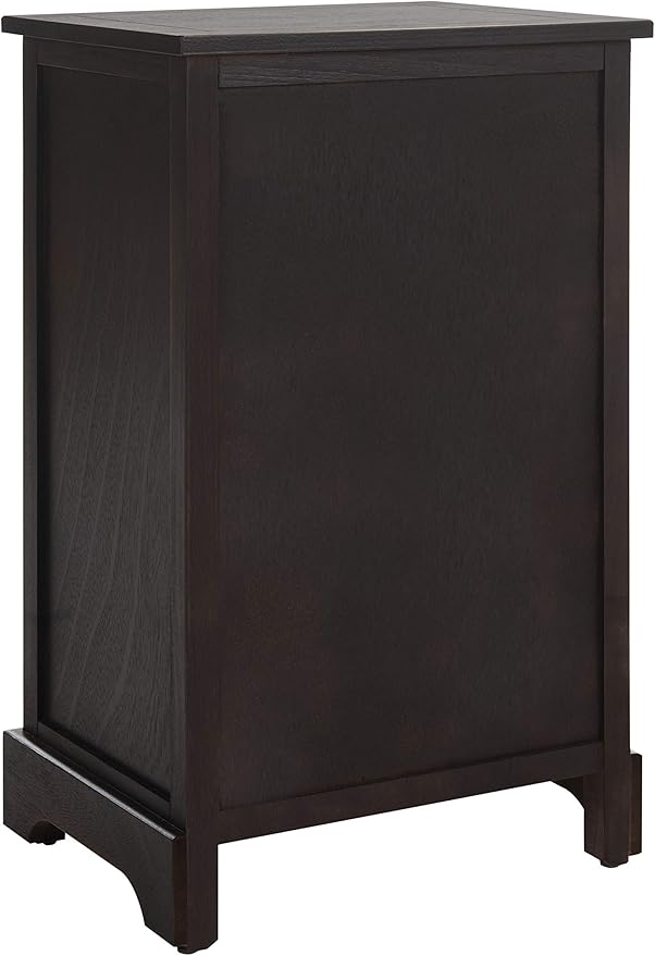 SAFAVIEH Home Collection Carrie Brown/ Natural Wicker 3-Drawer Storage Nightstand Side Table (Fully Assembled)