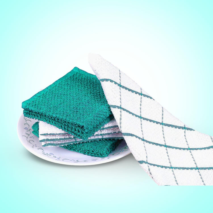 Cotton Kitchen Dish Cloths Set of 8 (8 Count)