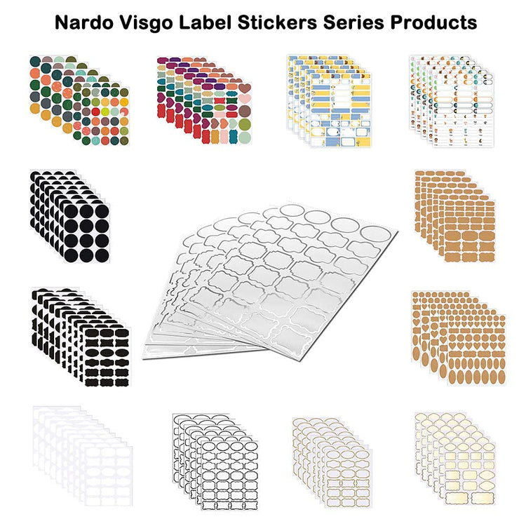 Natural Brown Kraft Paper Label Stickers