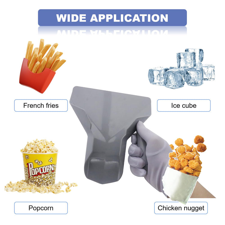Polycarbonate French Fry Scoop Right Handle for Ice Candy Snacks