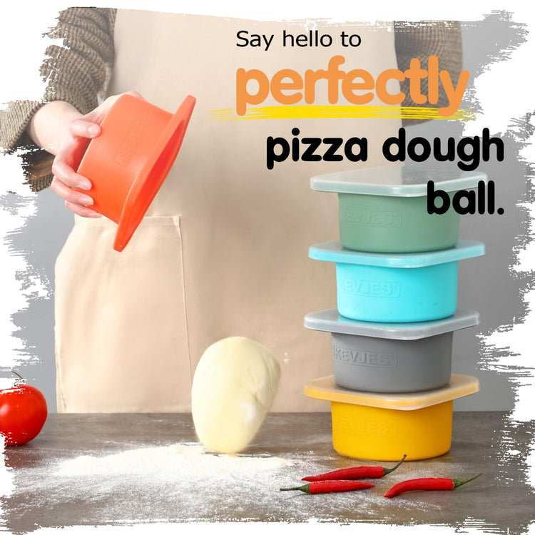 500ml Individual Dough Storage Vessels with Airtight Lid (5 Count)