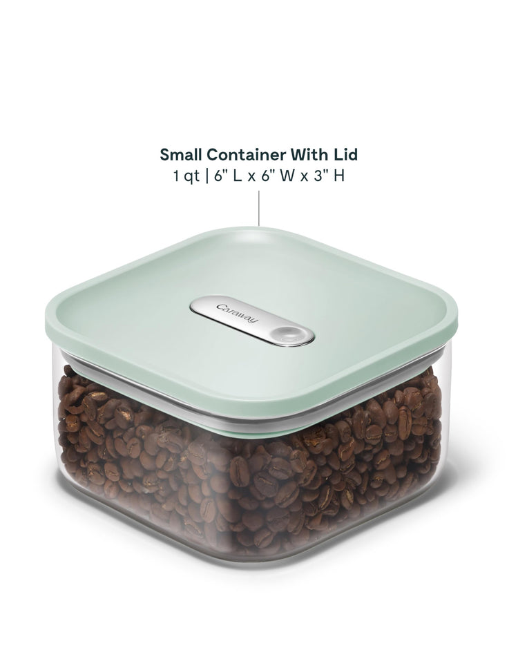 1 qt Glass Airtight Food Storage Container with Lid