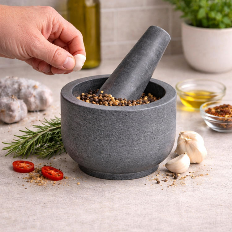 Marble Stone Mortar and Pestle
