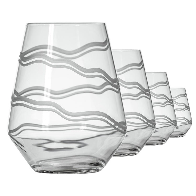Good Vibrations Stemless Wine Glass (4 Count)
