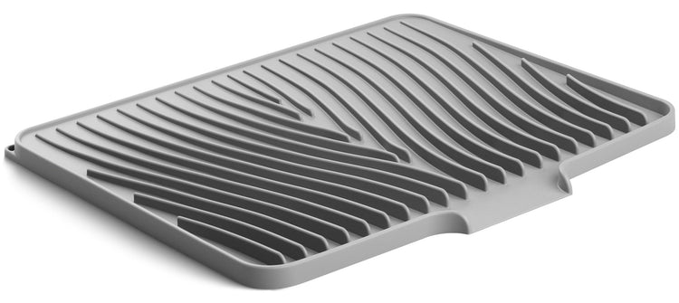 Silicone Dish Drying Mat with Raised Drain Lip