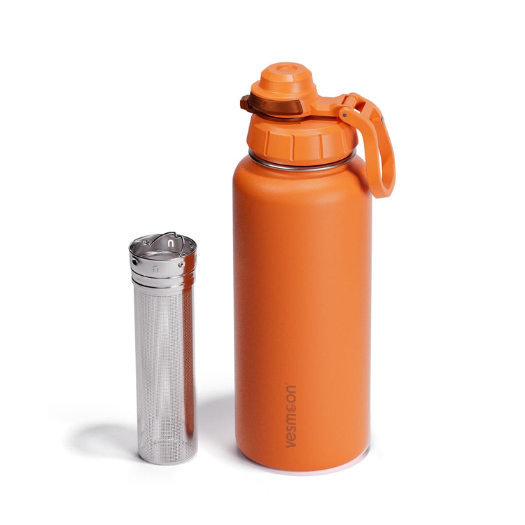 Vessence 32 Oz Stainless Steel Tea Infuser Bottle for Loose Leaf Tea