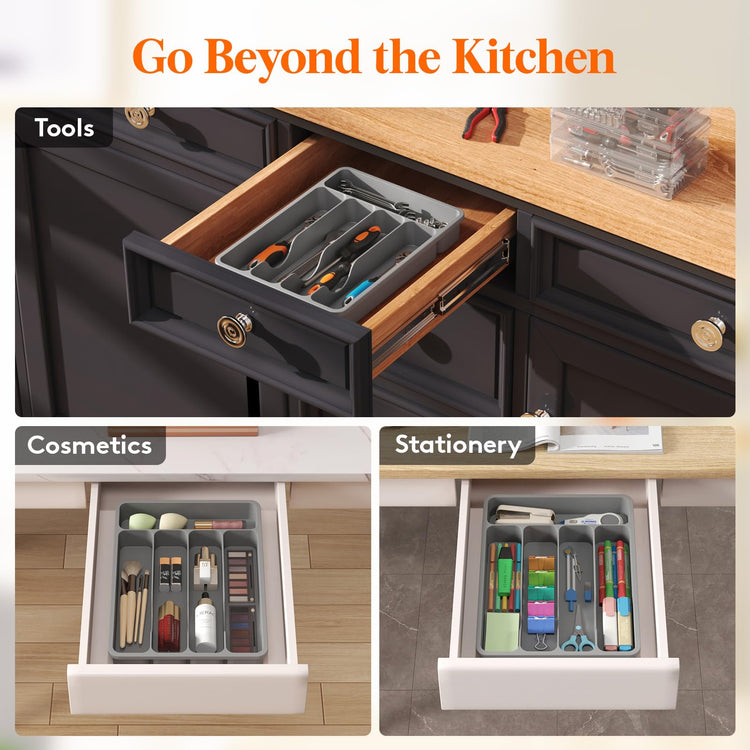 Silverware Drawer Organizer Tray