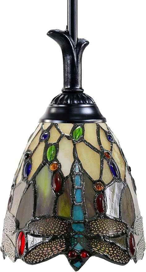 Dale Tiffany FTM10013 Corrall Mini Pendant, Antique Bronze