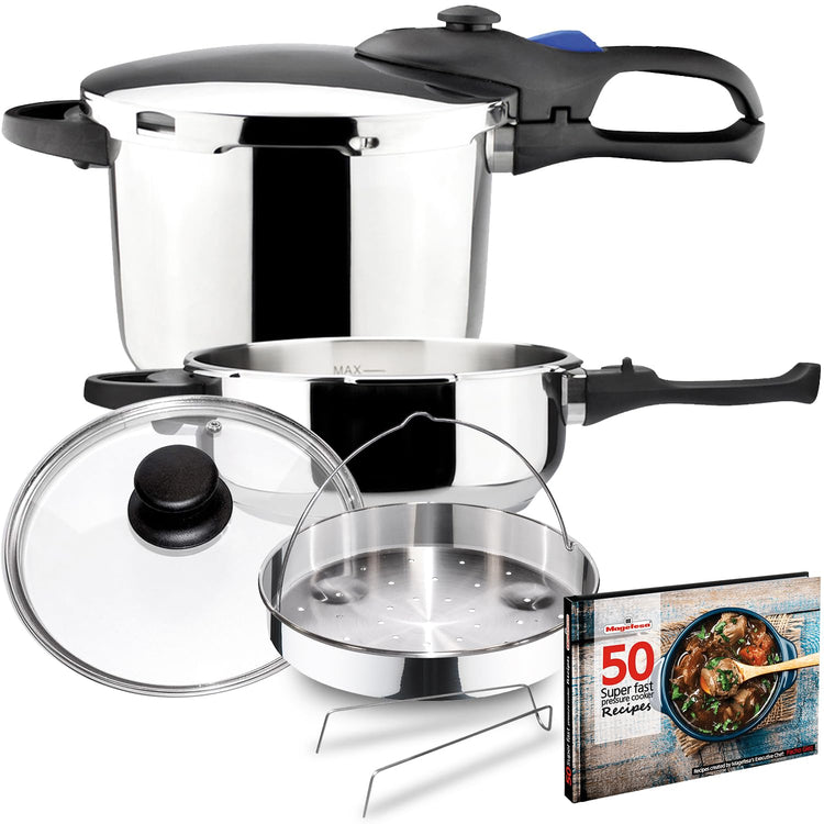 Favorit Six Stainless Steel Pressure Cooker Set