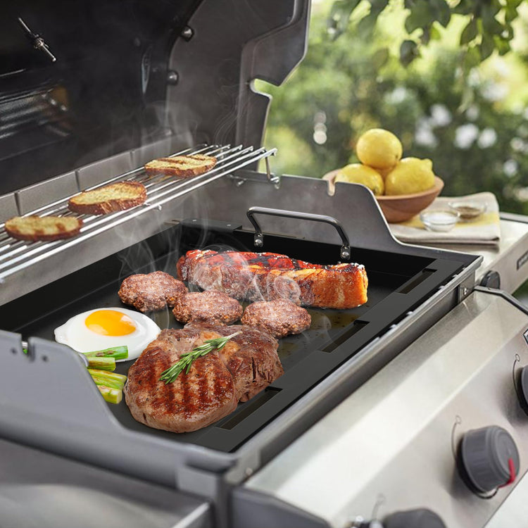 Adjustable Griddle Insert for Gas Grill