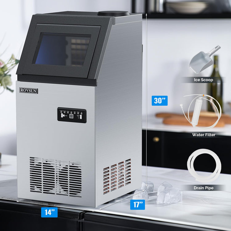 Stainless Steel Commercial Ice Maker Machine