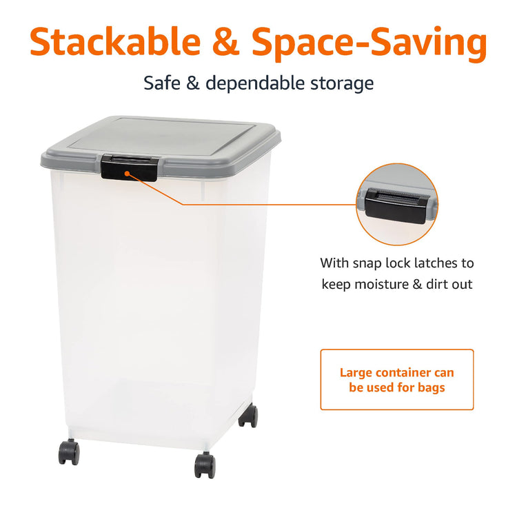 Airtight Pet Food Storage Container with Scoop