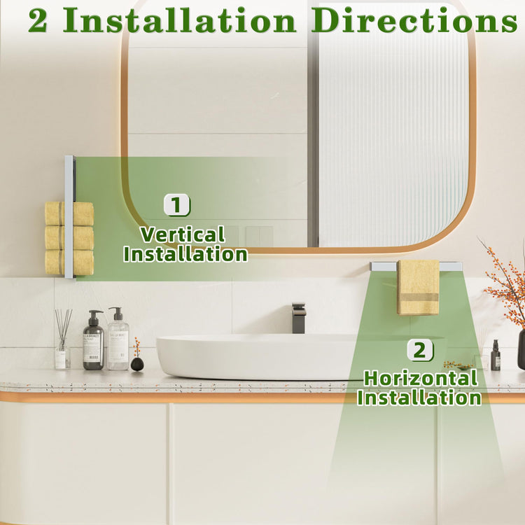 16 Inch Hand Towel Holder Towel Bar for Bathroom Wall Mounted