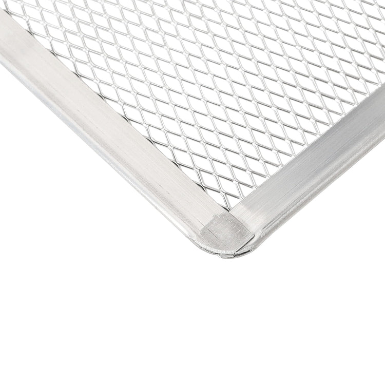 Pizza Screen 8 x 12 Inch 2 Pack Rectangular Aluminum Pizza Pan Restaurant (2 Count)