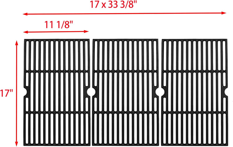 720-0896B 720-0896 Grill Grates Replacement Parts for Nexgrill 6 Burner 730-0898 720-0898 720-0898a 730-0896 730-0896b Grates 17 Inch Cast Iron Cooking Grid Nexgrill Outdoor Gas Grill Parts