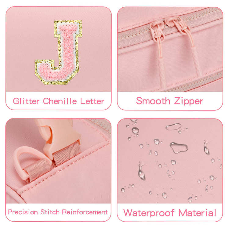 Lunch Box Kids Large Initial Insulated Lunch Bag for Girls