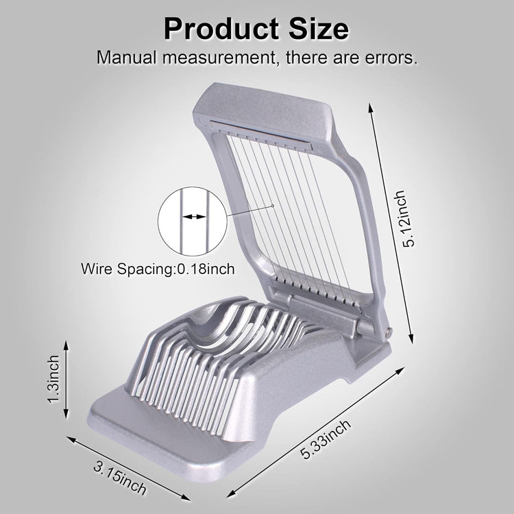 Egg Slicer for Hard Boiled Eggs,Egg Cutter Strawberry Slicer Tomato Slicers for Home Use (Red)