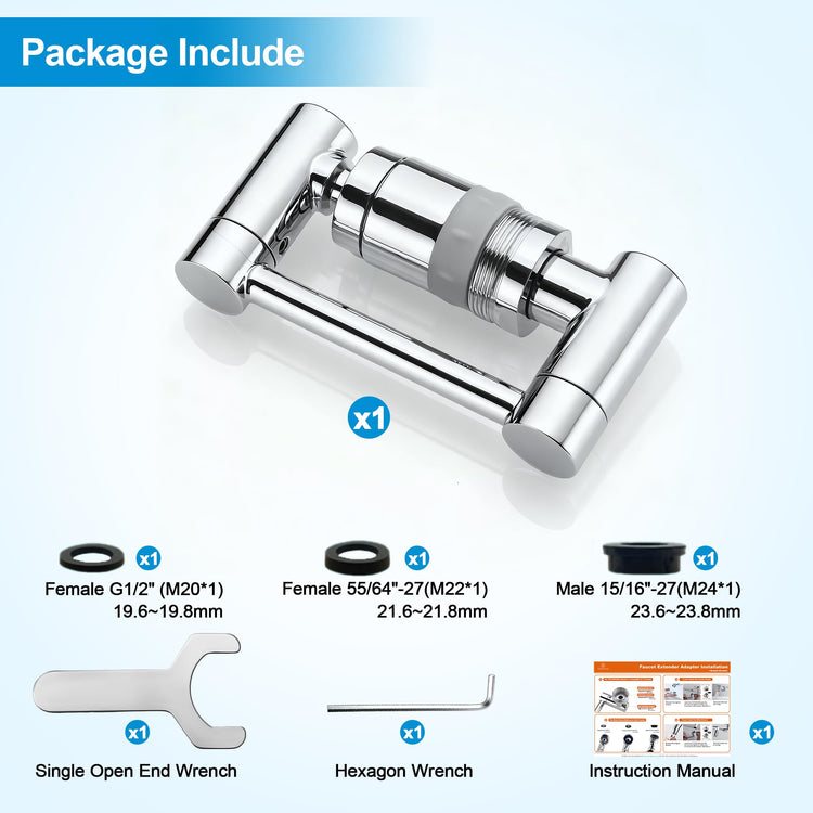 TIDYENDURE 1080° Rotating Faucet Extender