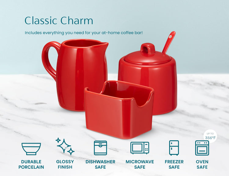 Sugar and Creamer Set (3 Count)
