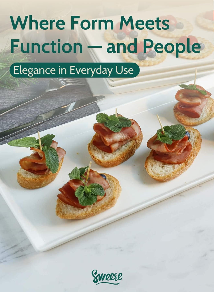 White Serving Platters (4 Count)