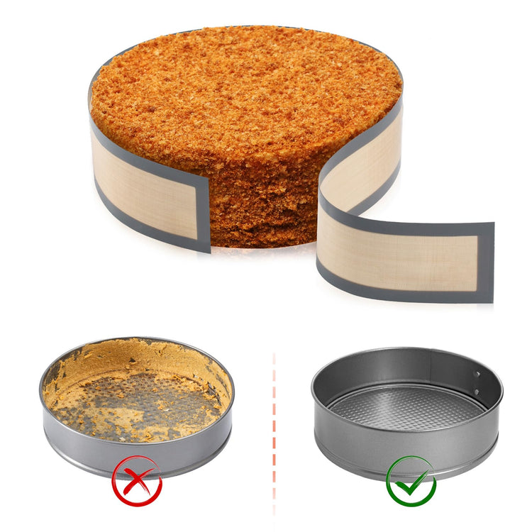 Non Sick Silicone Baking Mat for Springform Pan 9 inch