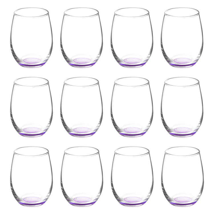 Stemless Wine Glasses by ARC 5.5 oz. Set of 12 (12 Count)