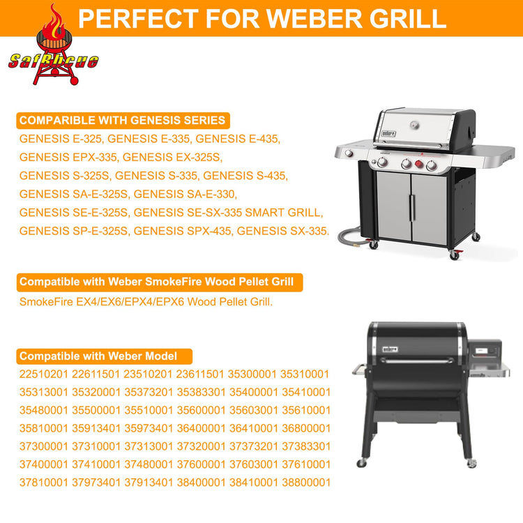 7671 Crafted Glazed Baking Stone for Weber Genesis