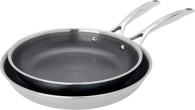 Henckels Paradigm Ceramic 2-pc Stainless Steel Dual Performance Fry Pan Set