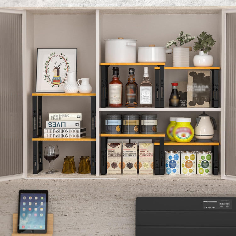 Expandable Kitchen Cabinet Organizer Shelves (2 Count)