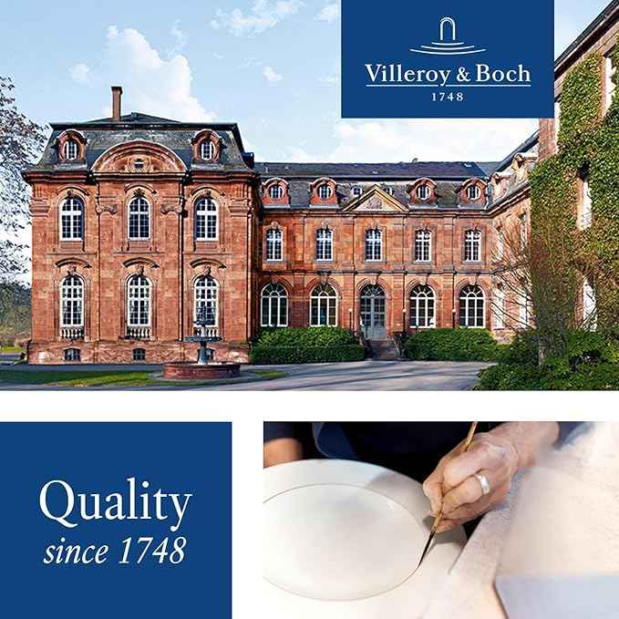 Villeroy & Boch For Me Round Vegetable Bowl, 9 in, Premium Porcelain, White