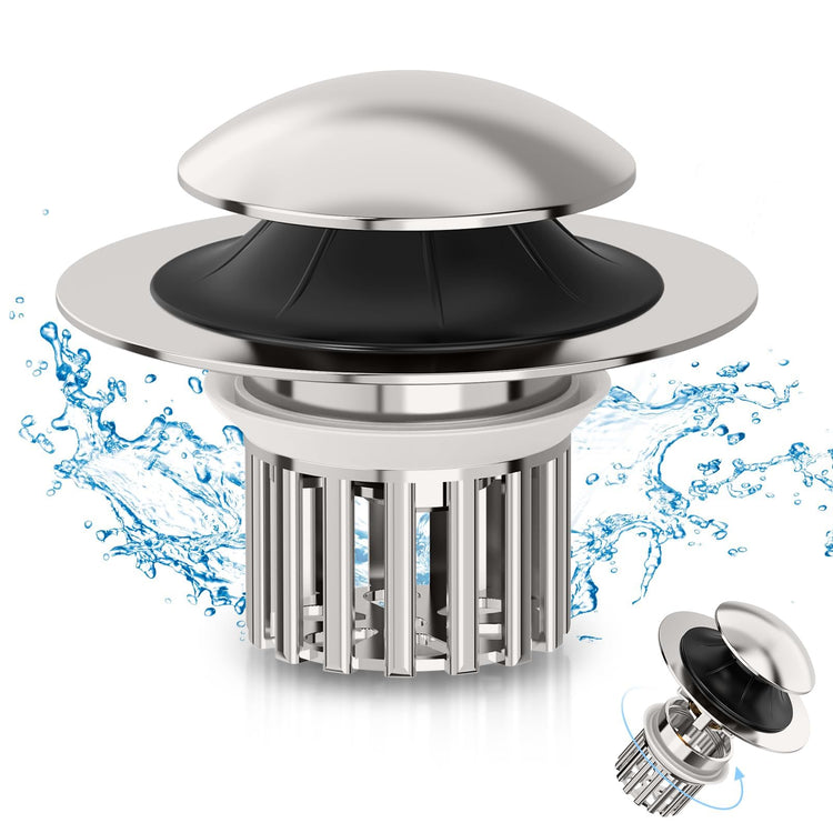 Universal 3 in 1 Bathroom Sink Drain Strainer