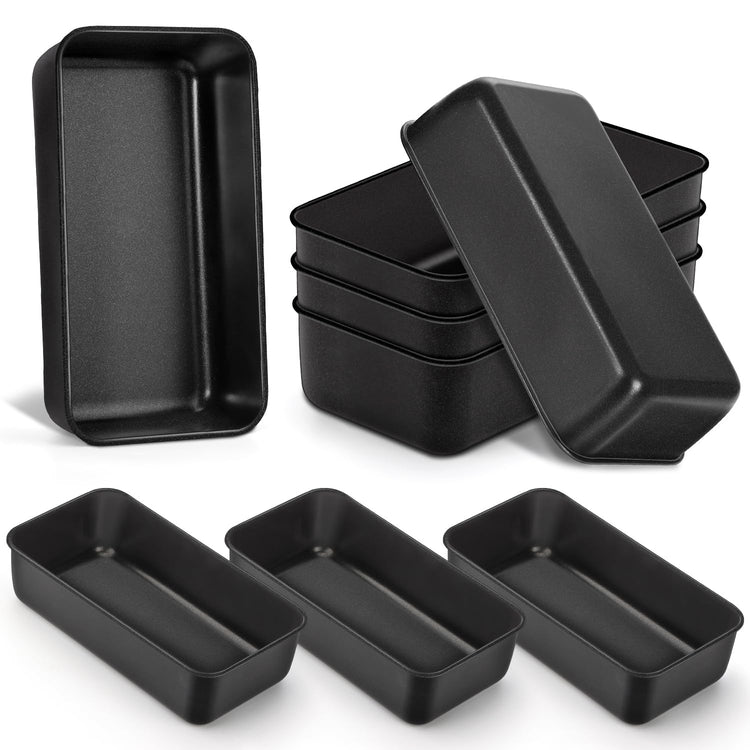 8 Pack Nonstick Loaf Pans for Bread Baking (7.5 Count)