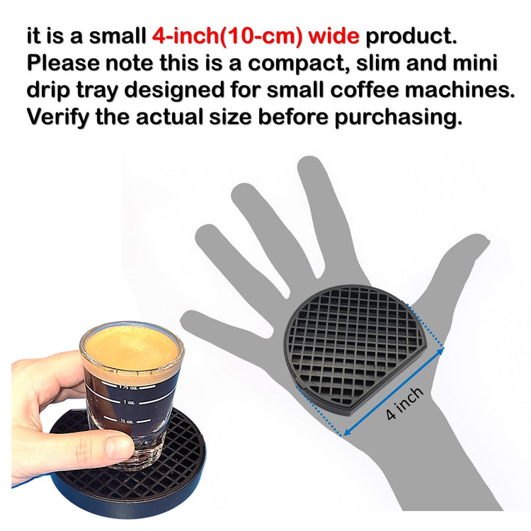 4" Coffee Drip Catcher Tray for Nespresso & Espresso Machines