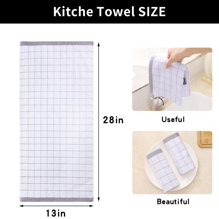100% Cotton Terry Kitchen Towels (6 Count)