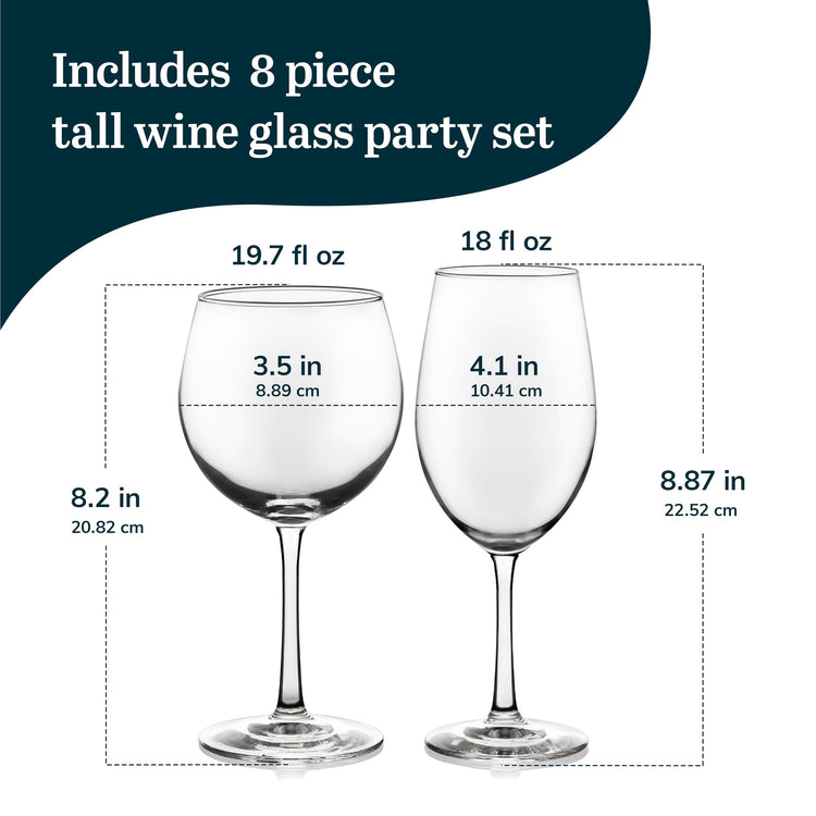 Vineyard Reserve Wine Glass Set of 8 (8 Count)