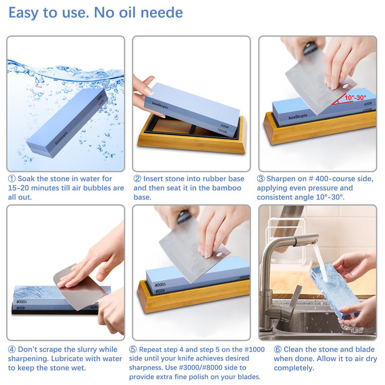 Complete Knife Sharpening Stone Set