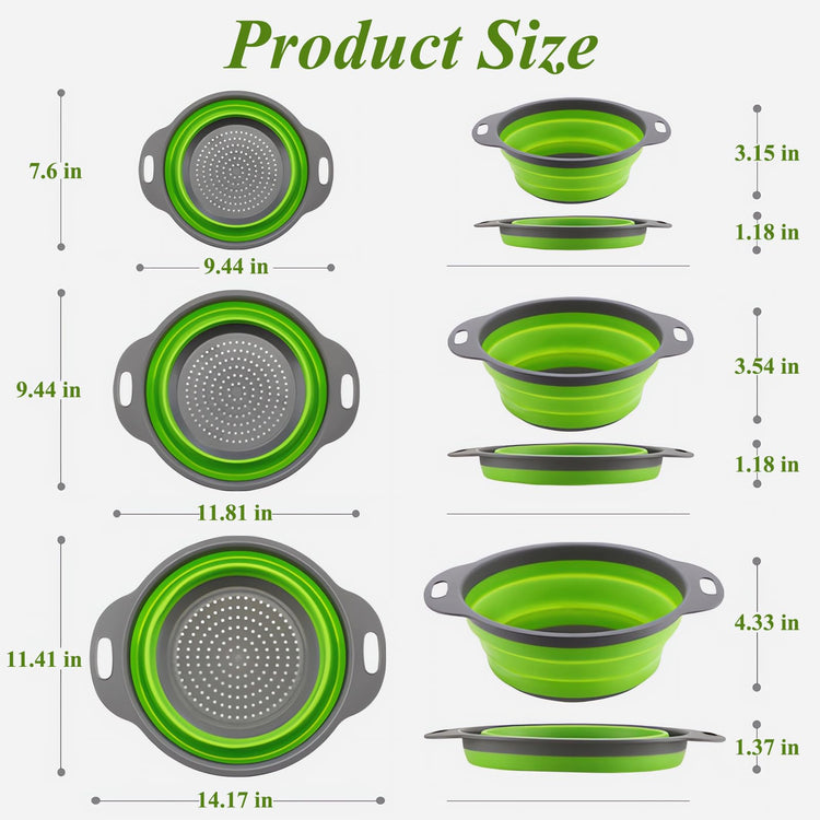 Collapsible Colander Set of 3 (3 Count)