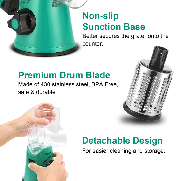 Rotary Cheese Grater Hand Crank