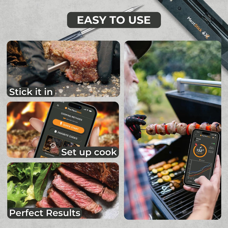 MeatStick 4X Bluetooth Wireless Meat Thermometer