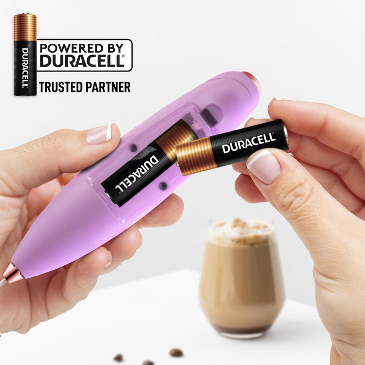 Powerful Milk Frother Wand With Duracell Batteries