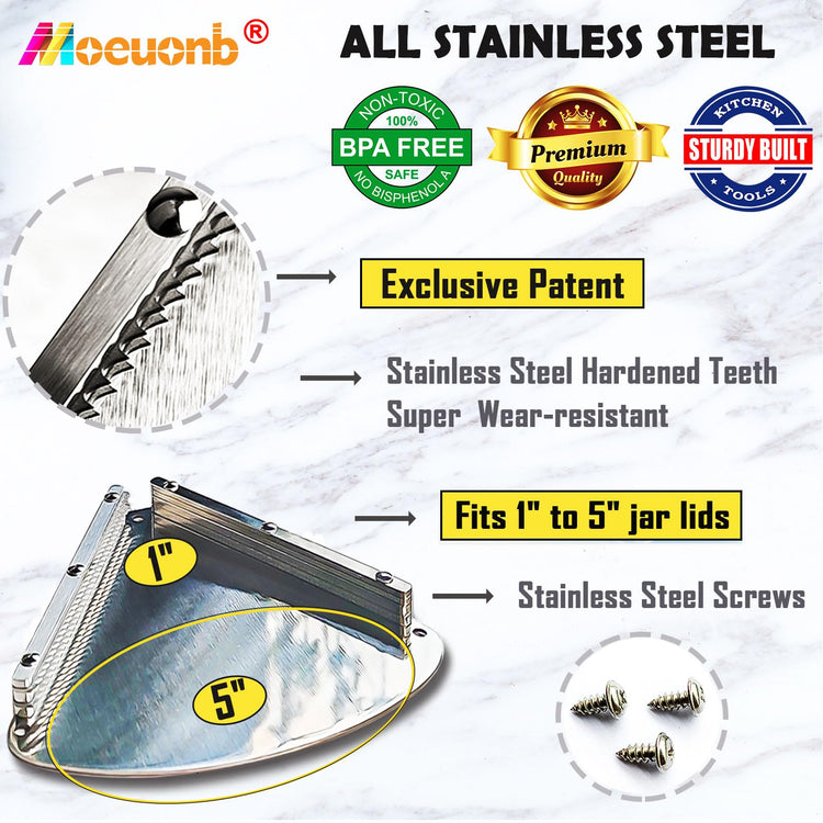 Under Cabinet Jar Opener for Seniors Lid Cap Opener for Weak Hands