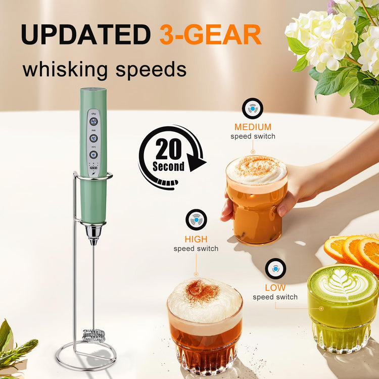 Handheld Milk Frother Wand for Coffee