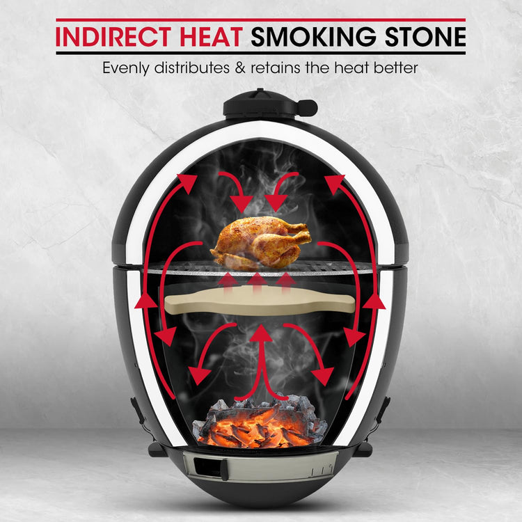 17" Cordierite Smoking Stone for Akorn Kamado Grill