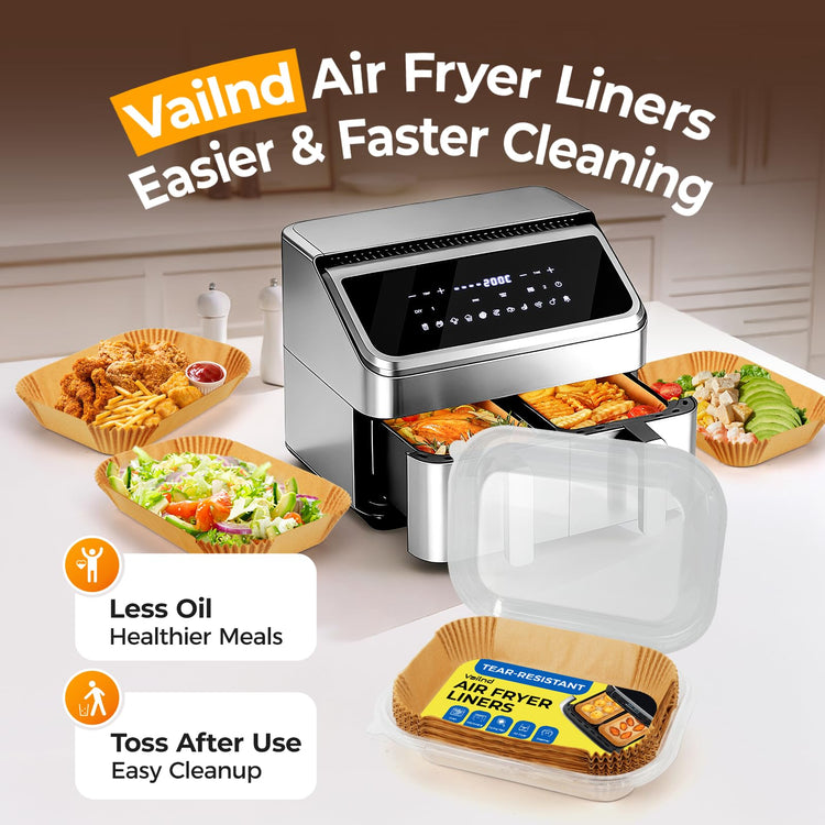Air Fryer Liners Disposable for Dual Basket