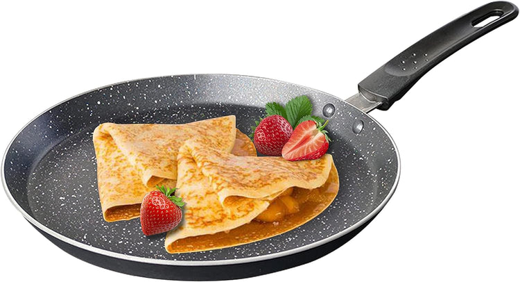 Nonstick Dosa Pan, Crepe Pan,Comal Para Tortillas, Non-Stick Pancake Griddle Compatible with Induction, also for Crepes.9.5 inch