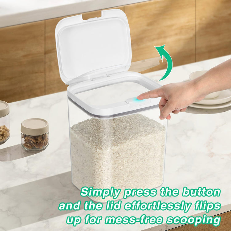 4.75 Qt Rice Flour Container Dog Food Storage Holder with Flip