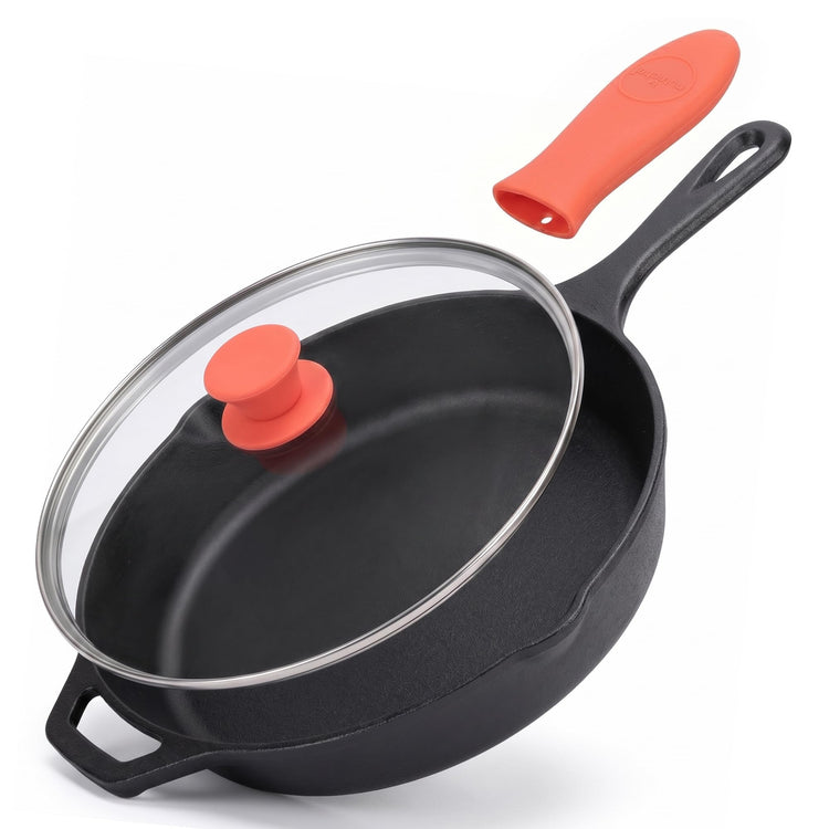 10 Inch Cast Iron Skillet with Lid
