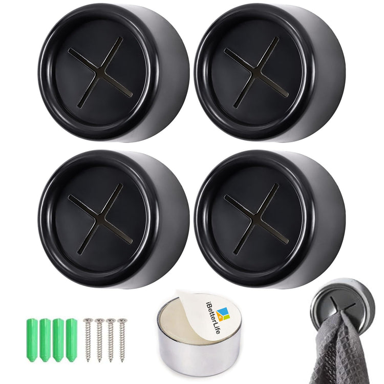 iBetterLife Adhesive Kitchen Towel Hooks (4 Count)