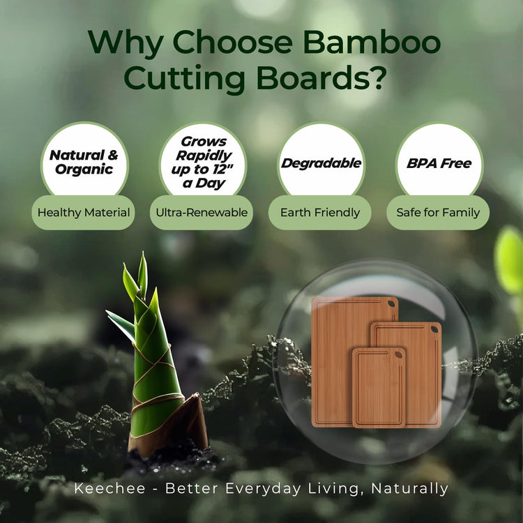 Bamboo Cutting Board (3 Count)