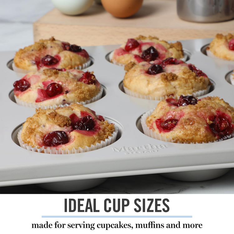 Gallen 12 Cup Nonstick Carbon Steel Muffin and Cupcake Pan